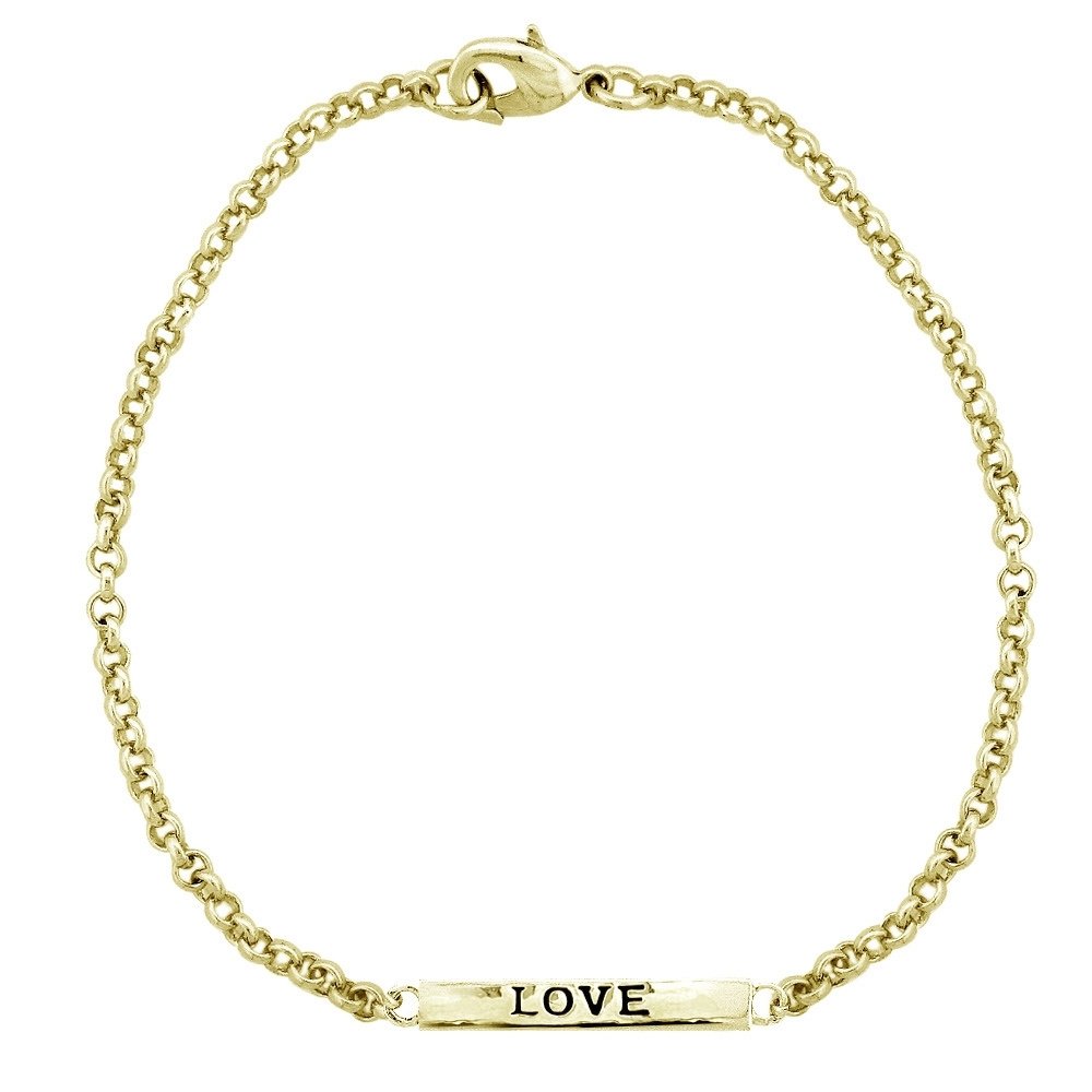 Gold Tone Love Bar Bracelet BGBR13702