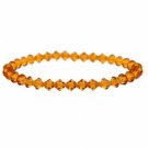 Golden Brown Swarovski Elements Stretch Bracelet B8399TP