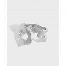 Graduation Irregular Hollow 925 Sterling Silver Adjustable Ring Yellow Gold