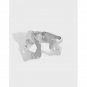 Graduation Irregular Hollow 925 Sterling Silver Adjustable Ring Yellow Gold