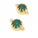 Green Onyx GeGold Plated Jewelry Findings for Jewelry Making Jewelry Supplies 1 Pc Default Title