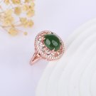 Guose Tianxiang 925 silver Jasper ring green