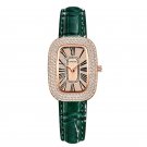Gypsophila watch women's full diamond belt small green watch black