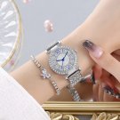 Gypsophila women's watch steel band full diamond watch rose gold