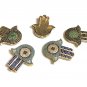 Hamsa Hand Connectors; Multi Strand Links; Evil Eye ConJewelry Findings DIY Jewelry CZ Links Gold