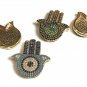 Hamsa Hand Connectors; Multi Strand LinkJewelry Findings DIY Jewelry CZ Links Turquoise & Blue CZ