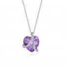 Heart I Love You Necklace-Mothers Day Valentines Birthday Gift green