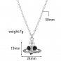 Heart Pendant Necklace Couple Love Pendant Necklace Rhinestone Love Heart Jewelry RED
