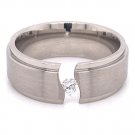 Highly Polished CZ Stainless Steel Ring - ZRJ2286