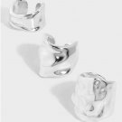 Holiday Irregular River 925 Sterling Silver Non-Pierced Earring(Single) Sil-595 & Yellow Gold