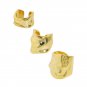Holiday Irregular River 925 Sterling Silver Non-Pierced Earring(Single) Sil-597 & Yellow Gold