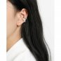Hot Party Irregular Lava 925 Sterling Silver Non-Pierced Earring(Single) Rhodium (Single)