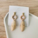 Hot selling rattan earrings new bamboo rattan hand-woven fashion round earrings earrings for women A