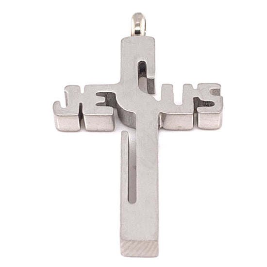 Jesus Cross Stainless Steel Pendant - PDJ2045 Default Title
