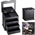 JEWELRY BOX (SMALL 3 DRAWERS) black