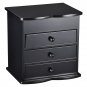 JEWELRY BOX (SMALL 3 DRAWERS) black