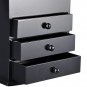 JEWELRY BOX (SMALL 3 DRAWERS) black