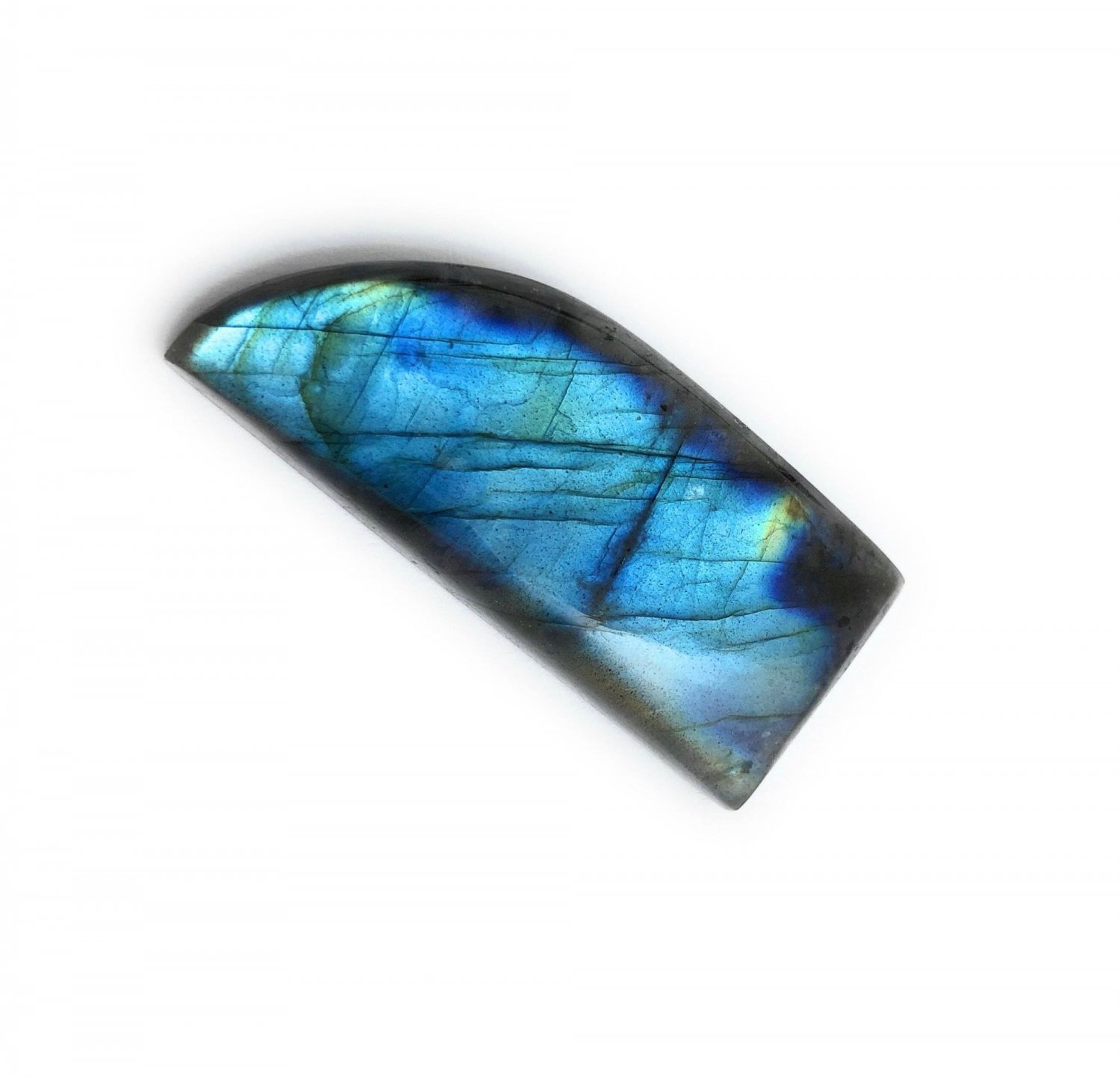 Labradorite Cabochon; Natural Cabochon; Wire WGemstone Cabochon Labradorite 43x19mm Default Title