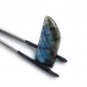 Labradorite Cabochon; Natural Cabochon; Wire WGemstone Cabochon Labradorite 43x19mm Default Title