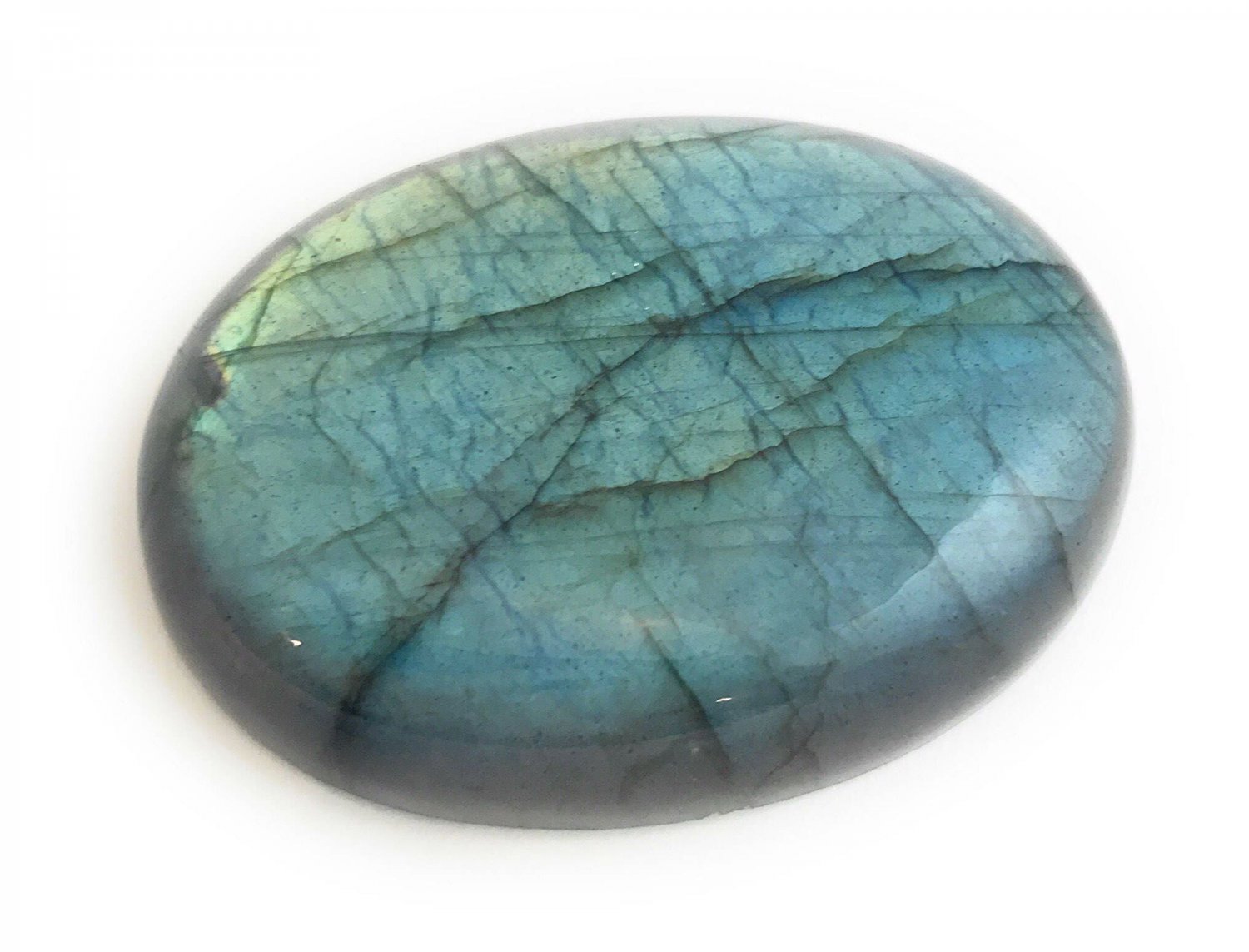 Labradorite Cabochon; Natural Gemstone Cabochon; Jewelry Making DIY Jewelry 45x34mm Default Title