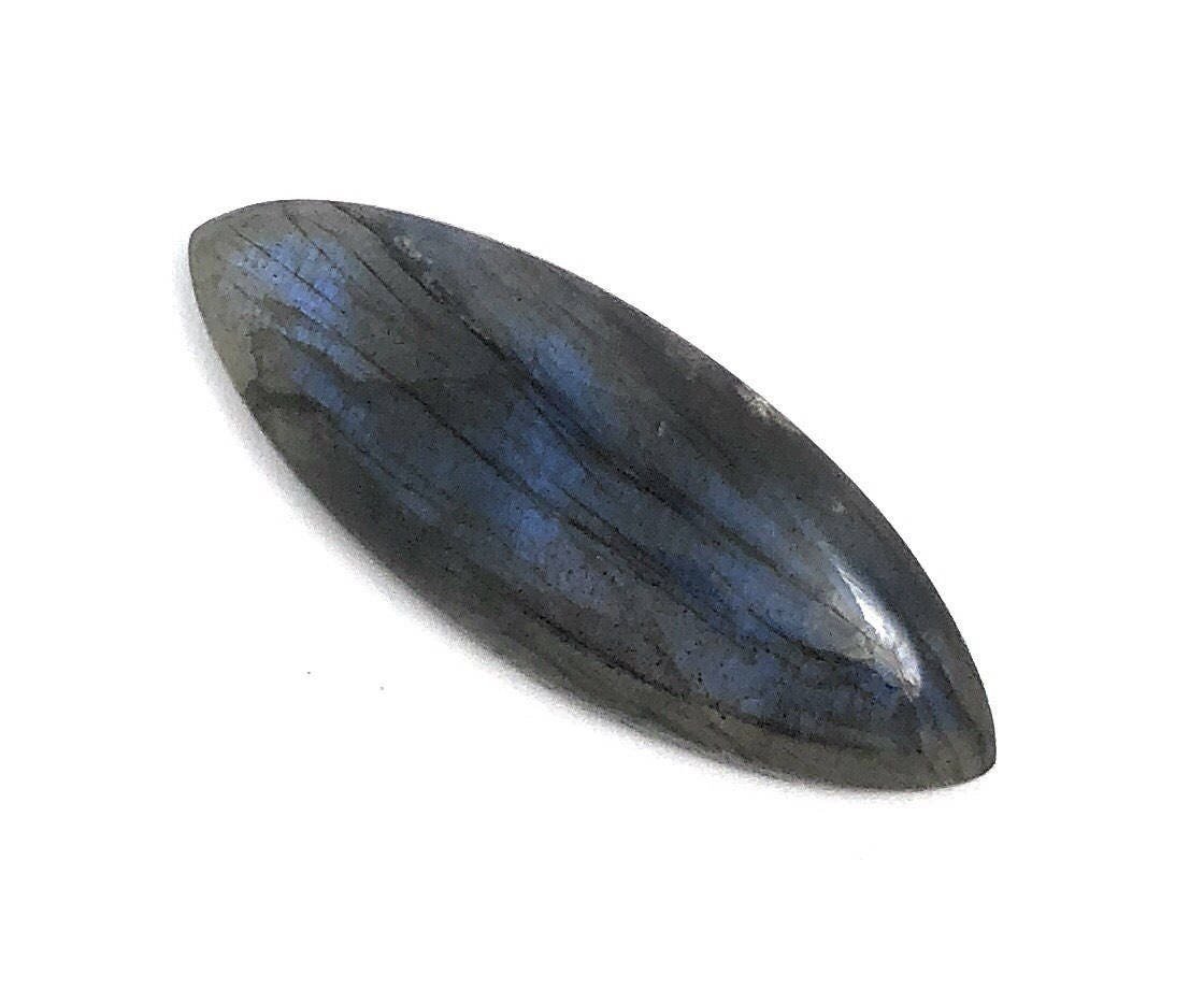 Labradorite Cabochon; Natural Gemstone; WirGemstone Cabochon Labradorite 41.25x16mm Default Title