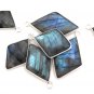 Labradorite Charms; Gemstone CharJewelry Making Wholesale Charms Bulk Charms B) 25x16mm - 30x19mm