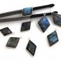 Labradorite Charms; Gemstone CharJewelry Making Wholesale Charms Bulk Charms B) 25x16mm - 30x19mm