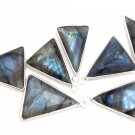 LaSilver Bezel Charms Jewelry Supplies for Jewelry Making Wholesale Bulk Charms B) 23mm x 17.25mm