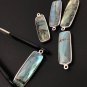 Labradorite Gemstone Charms; Sterling SilJewelry Making Jewelry Supplies 31.75x10mm Default Title