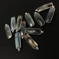Labradorite Gemstone Charms; Sterling SilJewelry Making Jewelry Supplies 31.75x10mm Default Title