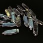 Labradorite Gemstone Charms; Sterling SilJewelry Making Jewelry Supplies 31.75x10mm Default Title