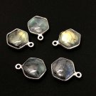 Labradorite GemsSterling Silver Briolette Charms Jewelry Making Supplies 17x12.5mm Default Title