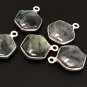Labradorite GemsSterling Silver Briolette Charms Jewelry Making Supplies 17x12.5mm Default Title