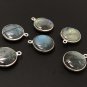 Labradorite Gemstone Charms; Sterling SilvJewelry Making Jewelry Supplies 19.5x16mm Default Title