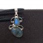 Labradorite Gemstone Pendant; SterlDIY Pendant Jewelry Supplies Gifts for Her 1 Pc Default Title