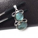 Labradorite Gemstone Pendant; SterlDIY Pendant Jewelry Supplies Gifts for Her 1 Pc Default Title