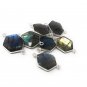 LabHexagon Shape Double Bail Connectors Jewelry Findings for Jewelry Making 23x15mm Default Title