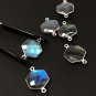 LabHexagon Shape Double Bail Connectors Jewelry Findings for Jewelry Making 23x15mm Default Title