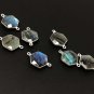 LabHexagon Shape Double Bail Connectors Jewelry Findings for Jewelry Making 23x15mm Default Title