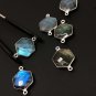 LabHexagon Shape Double Bail Connectors Jewelry Findings for Jewelry Making 23x15mm Default Title