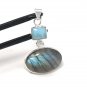 Labradorite Pendant; LariSterling Silver Pendant Bohemian Jewelry Wholesale Pendant Default Title