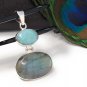 Labradorite Pendant; LariSterling Silver Pendant Bohemian Jewelry Wholesale Pendant Default Title