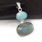 Labradorite Pendant; LariSterling Silver Pendant Bohemian Jewelry Wholesale Pendant Default Title