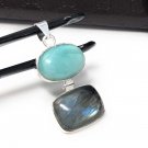 Labradorite Pendant; LariSterling Silver Pendant Bohemian Jewelry Wholesale Pendant Default Title
