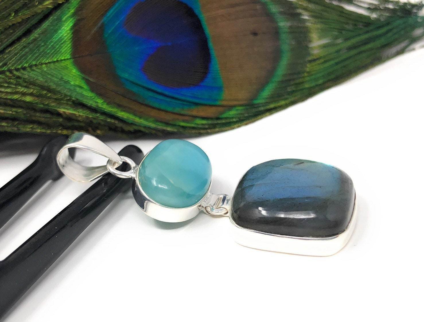 Labradorite Pendant; LariSterling Silver Pendant Bohemian Jewelry Wholesale Pendant Default Title