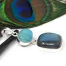 Labradorite Pendant; LariSterling Silver Pendant Bohemian Jewelry Wholesale Pendant Default Title