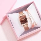 Ladies Quartz Watch Bracelet Set Green Watch + Bracelet