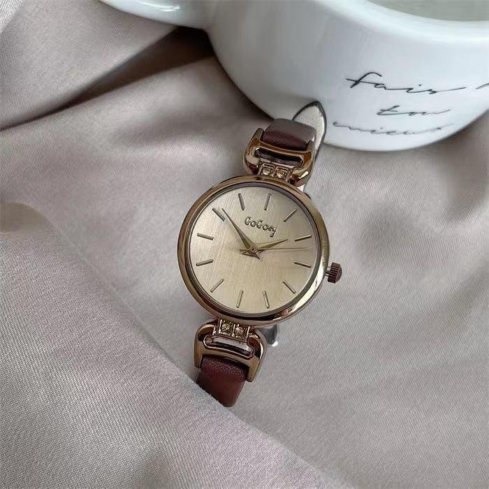 Ladies watch women's style high school student quartz watch Pink