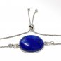 Sterling Silver Adjustable Bracelet AAA Quality Lapis Lazuli Bracelet Gifts for Her Default Title