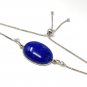 Sterling Silver Adjustable Bracelet AAA Quality Lapis Lazuli Bracelet Gifts for Her Default Title